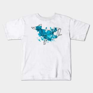 Geomtric whale Kids T-Shirt